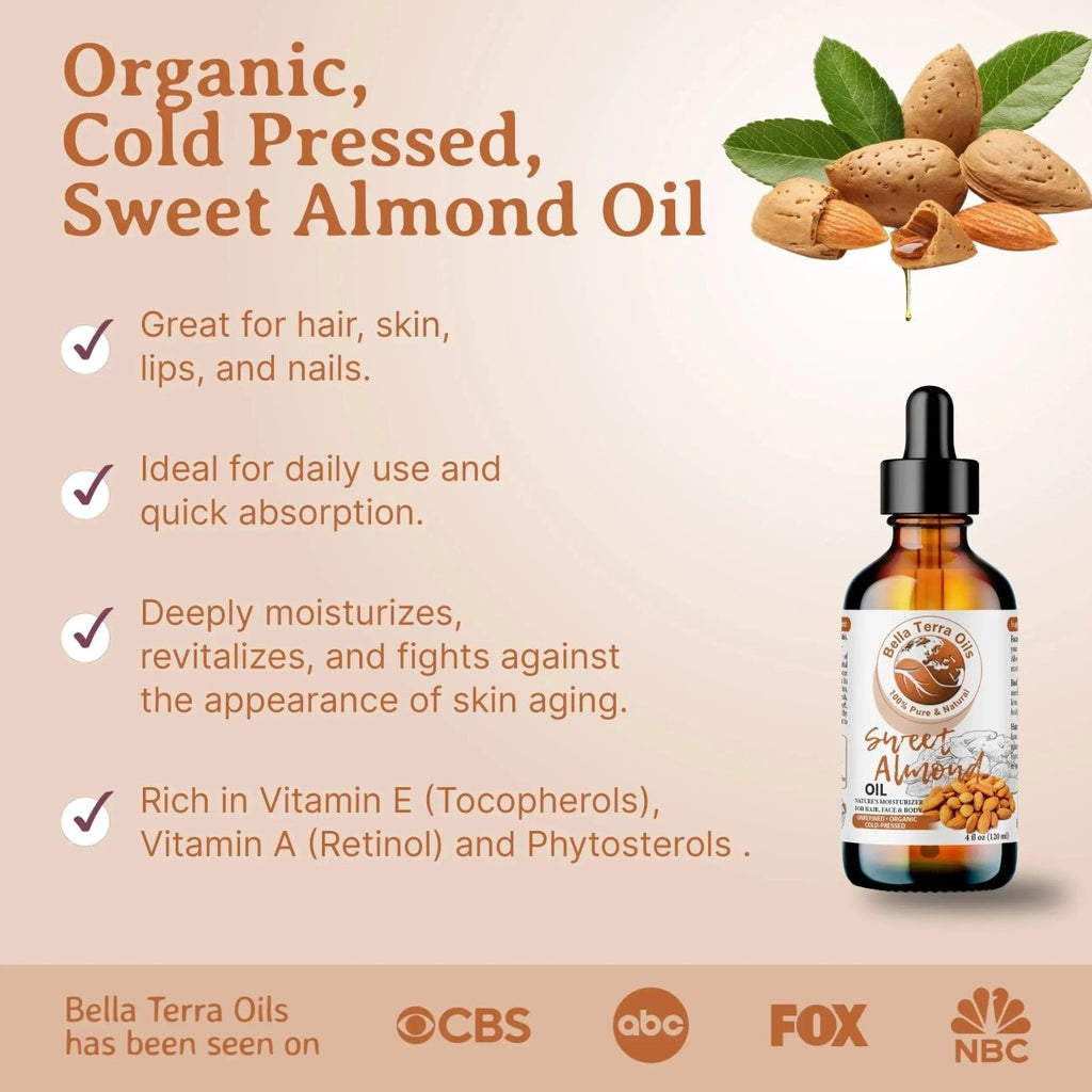 Organic Sweet Almond Oil Gallon - 128oz - Bella Terra Oils