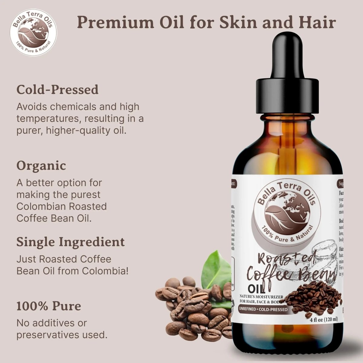 Roasted Coffee Bean Oil Gallon - 128oz - Bella Terra Oils