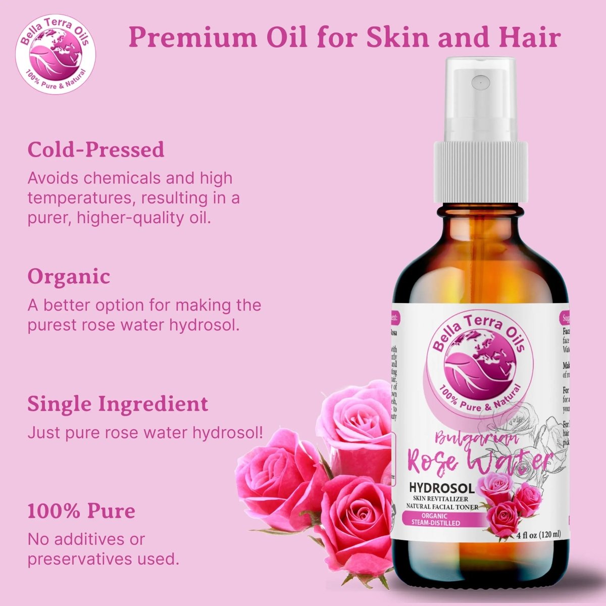 rose water high vibration Rose Water Mist Raises Your Vibration ✨, Yup! , Did you know that Roses are  the highest vibrational flower at a frequency of 320mhz , The best Rose  Water Mist I’ve ever found is from @elinaorganics by main image 1