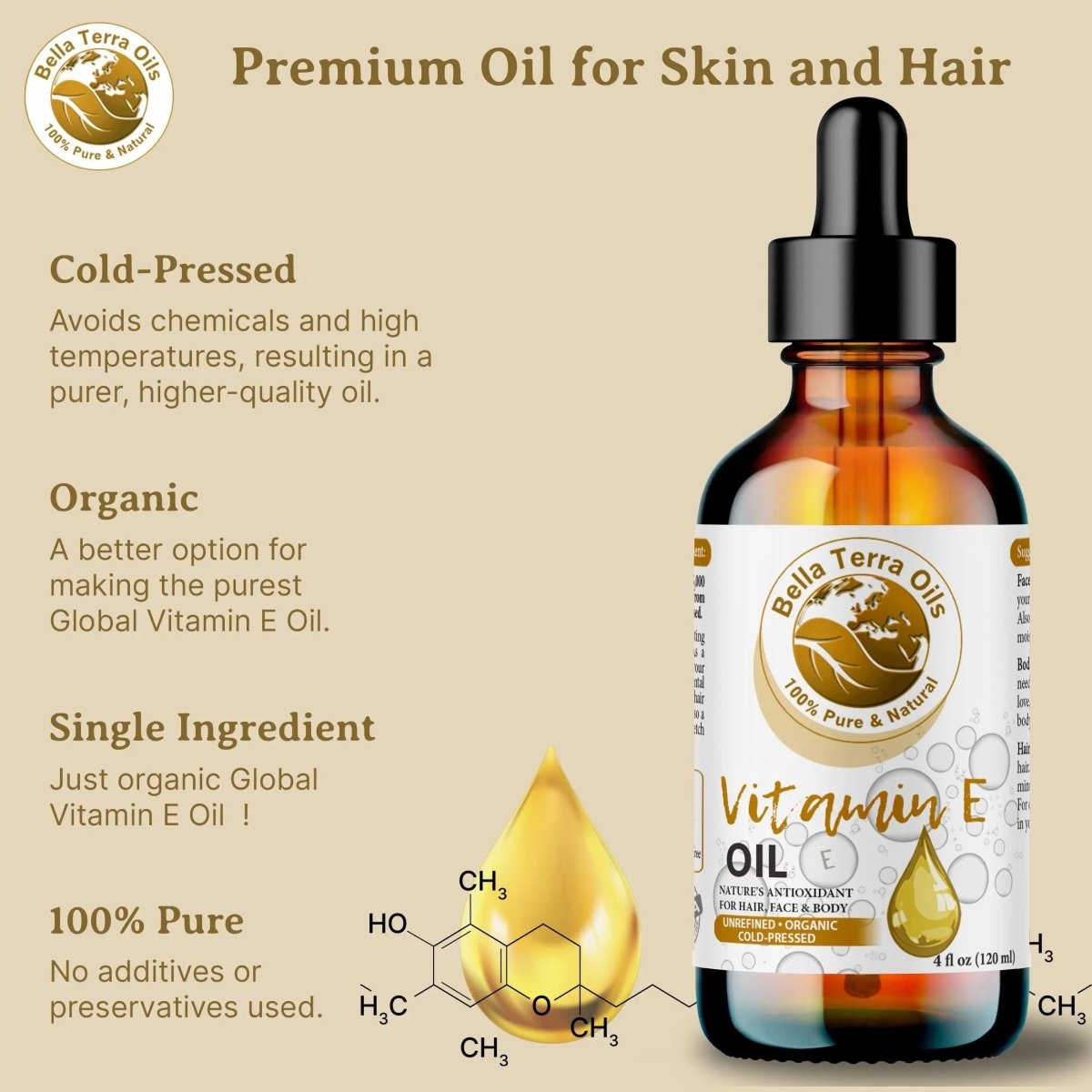 nemau vap shop f.a.e. by Thrive Market Vitamin E Oil 1 fl oz bottle main image 0