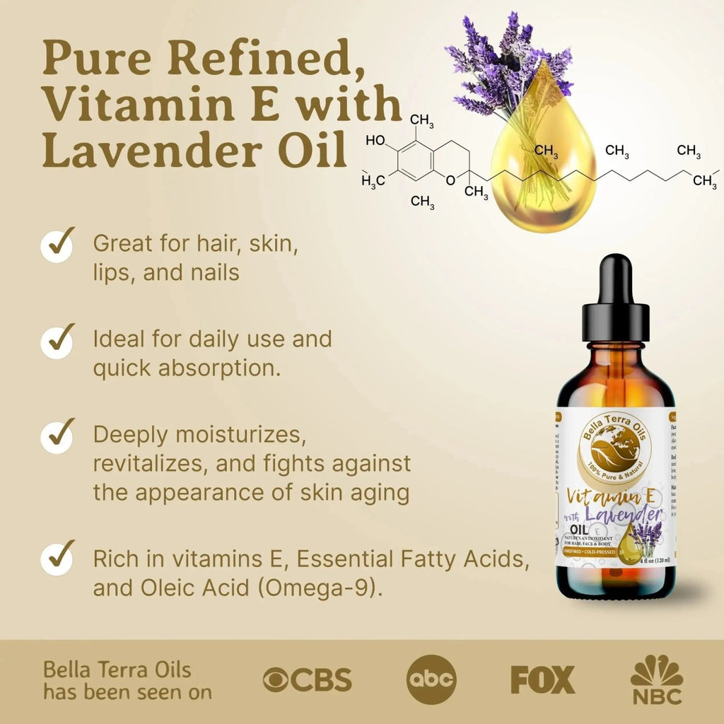 Vitamin E Oil with Lavender Gallon - 128oz - Bella Terra Oils