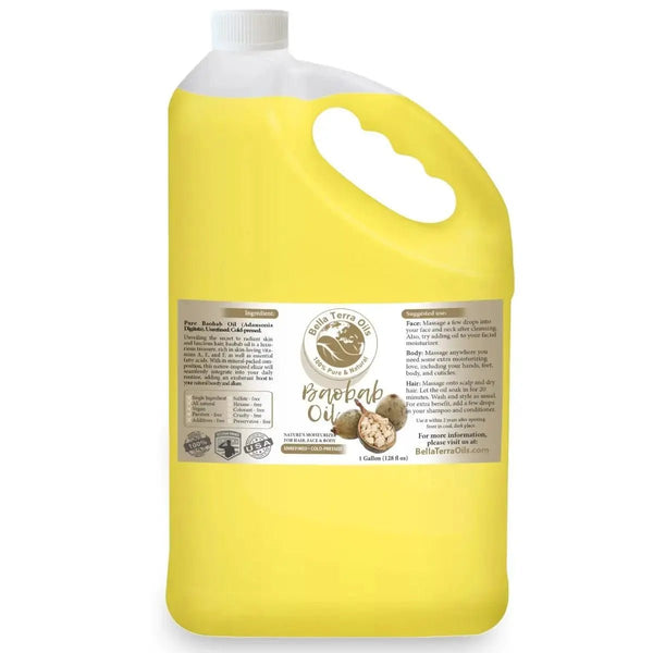 Baobab Oil - Wholesale — 1 gallon (128 oz) bottle — Bella Terra Oils