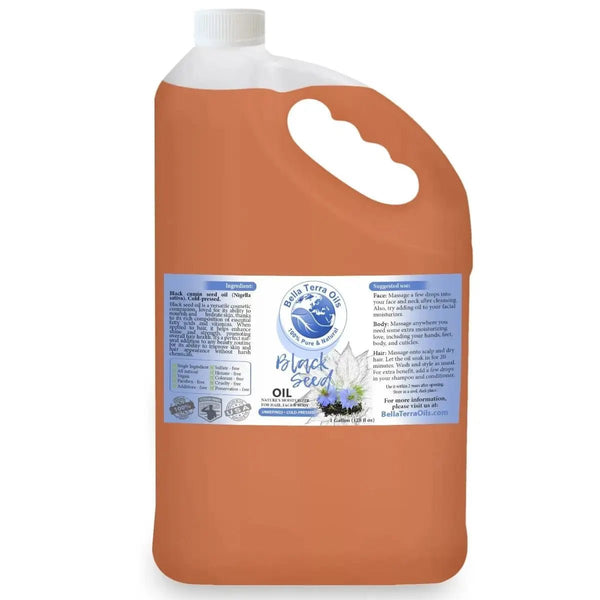 Black Seed Oil - Wholesale — 1 gallon (128 oz) bottle — Bella Terra Oils