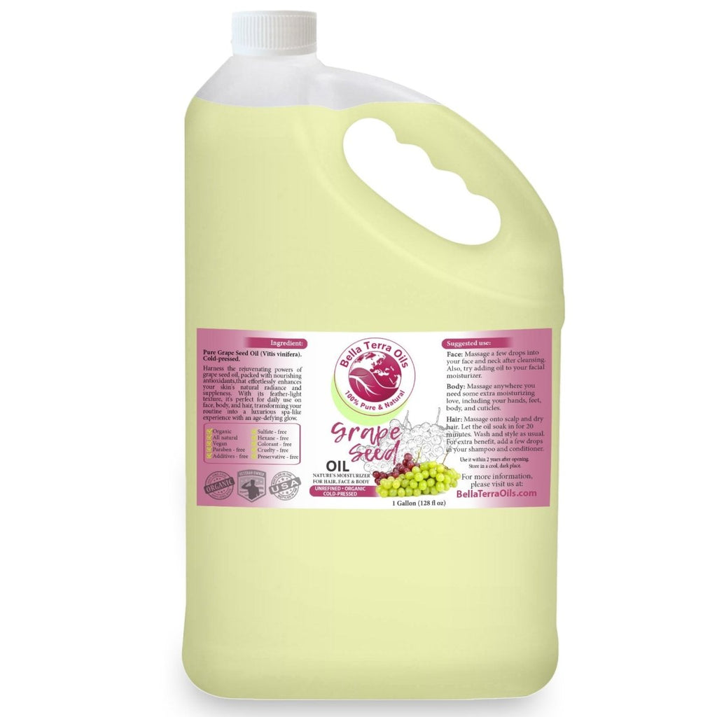 bulk Wholesale Grape Seed Oil Gallon - Bella Terra Oils