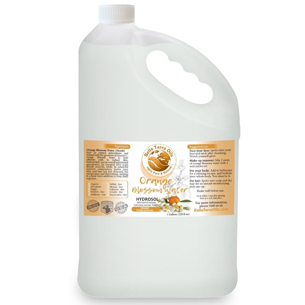 bulk Wholesale Orange Blossom Water - Gallon - Bella Terra Oils