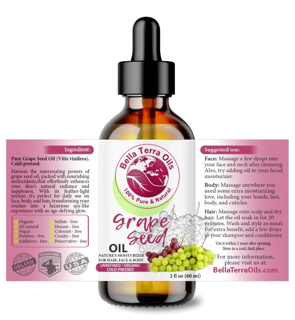 Grape Seed Oil - Bella Terra Oils