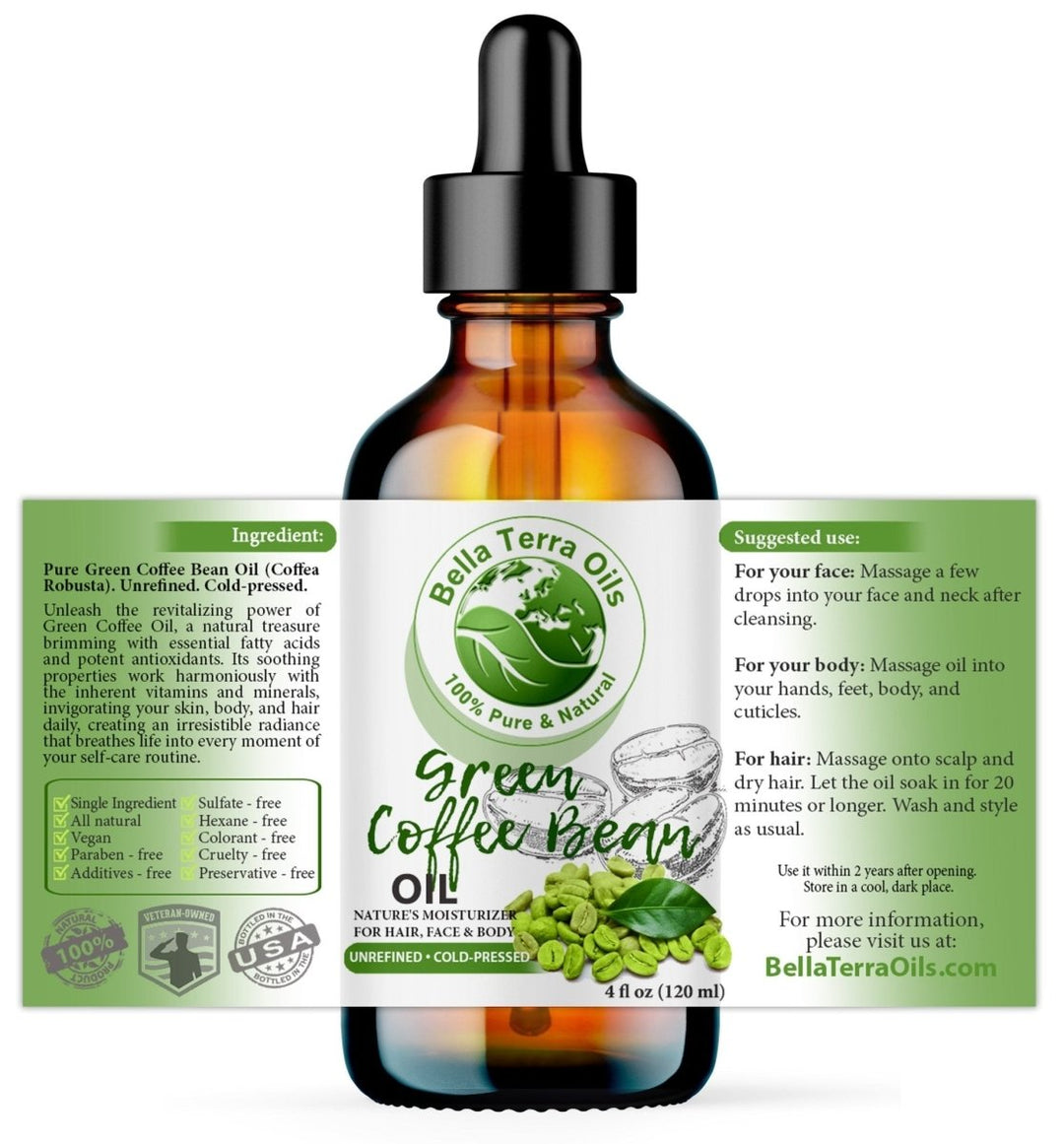 Green Coffee Bean Oil Natural Oils for Skin Care