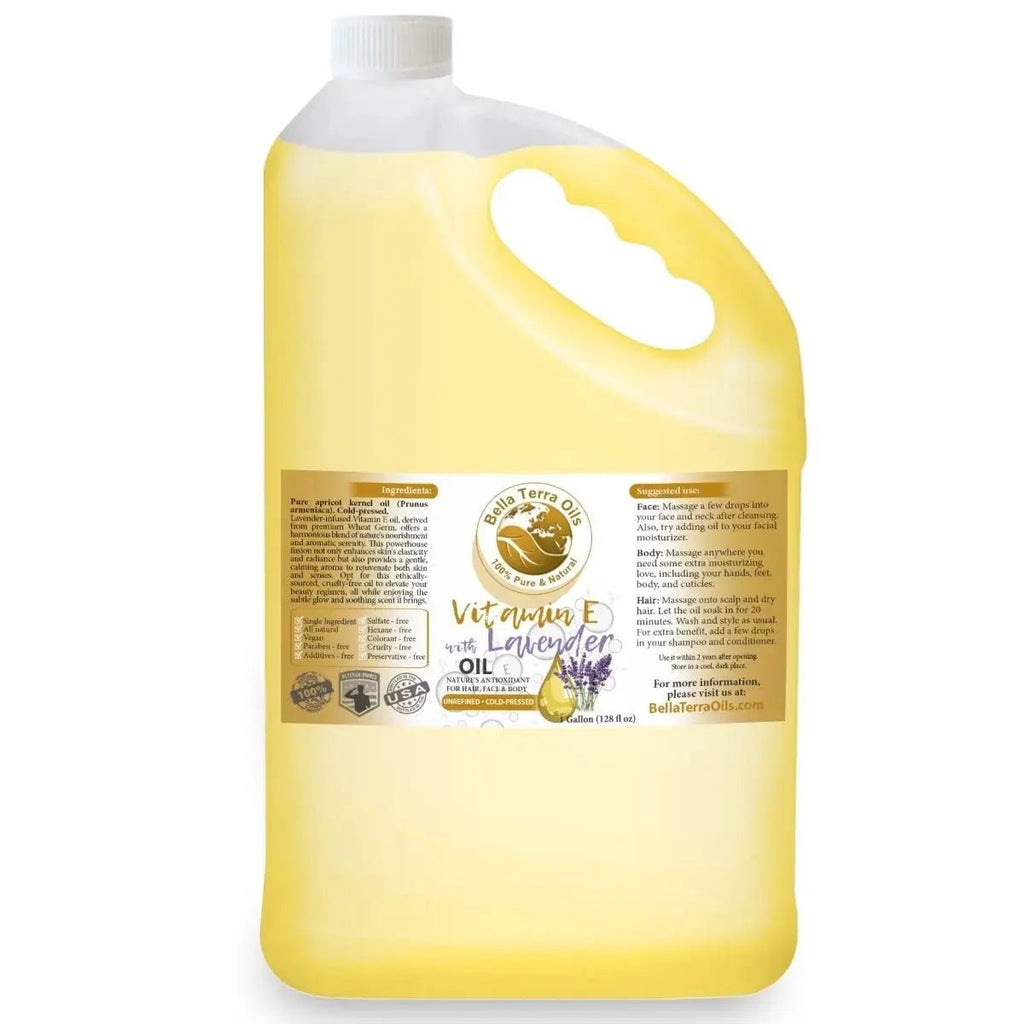 Vitamin E Oil with Lavender Gallon - 128oz - Bella Terra Oils