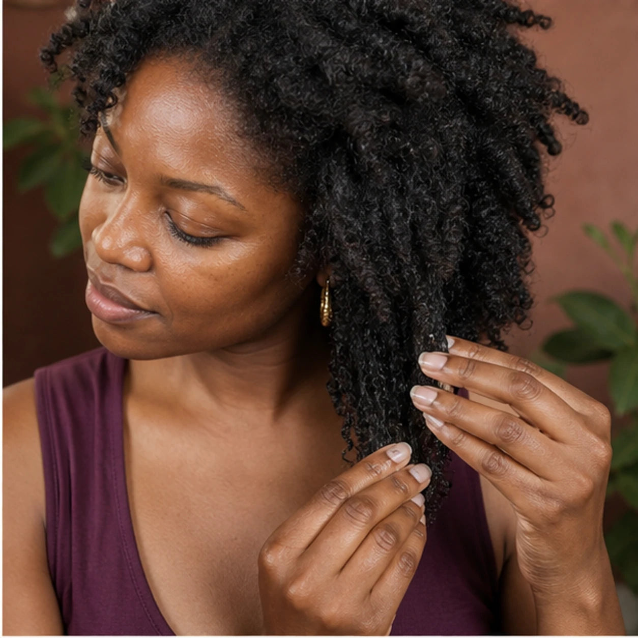 Baobab Oil curls · a few drops ritual