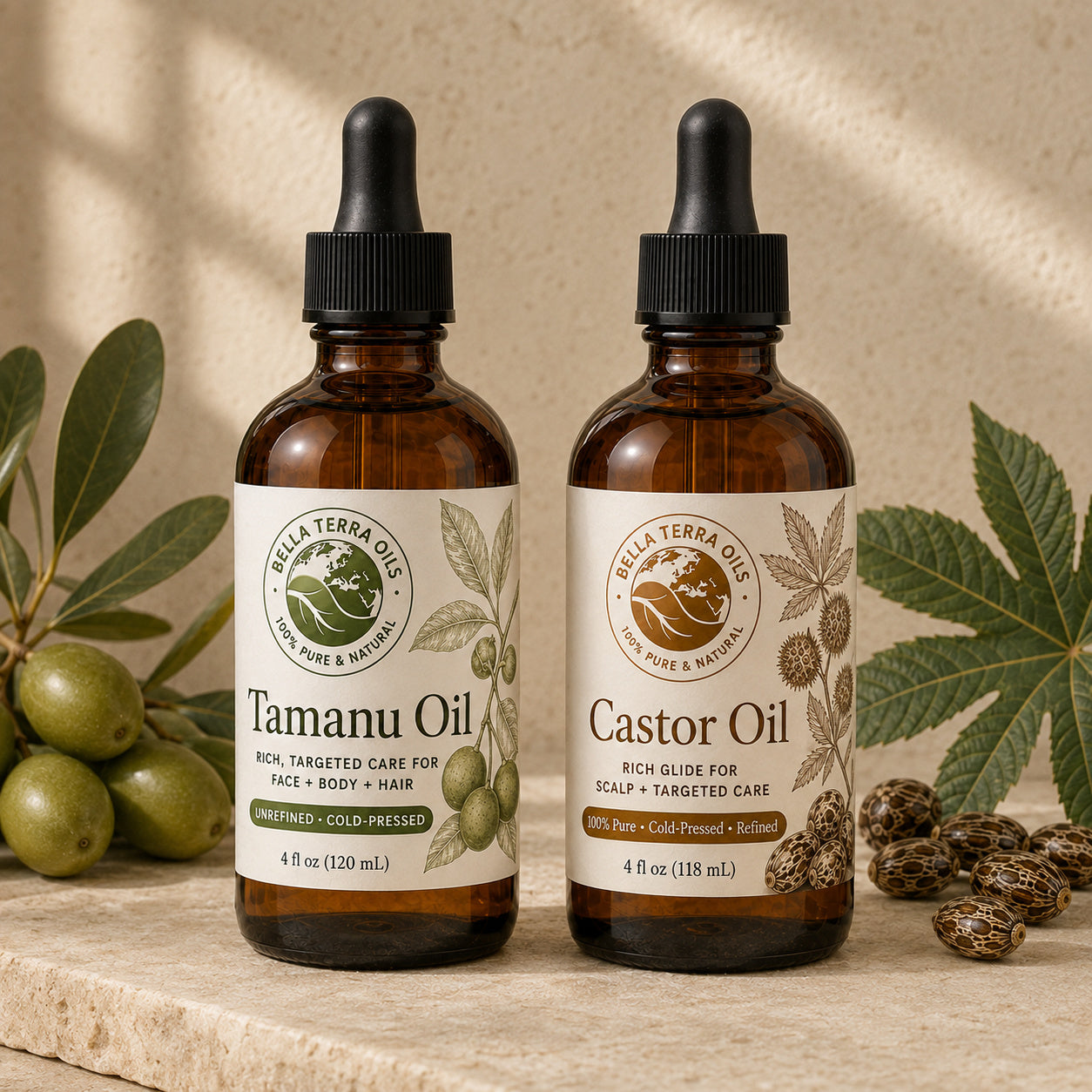 Tamanu Oil and Castor duo