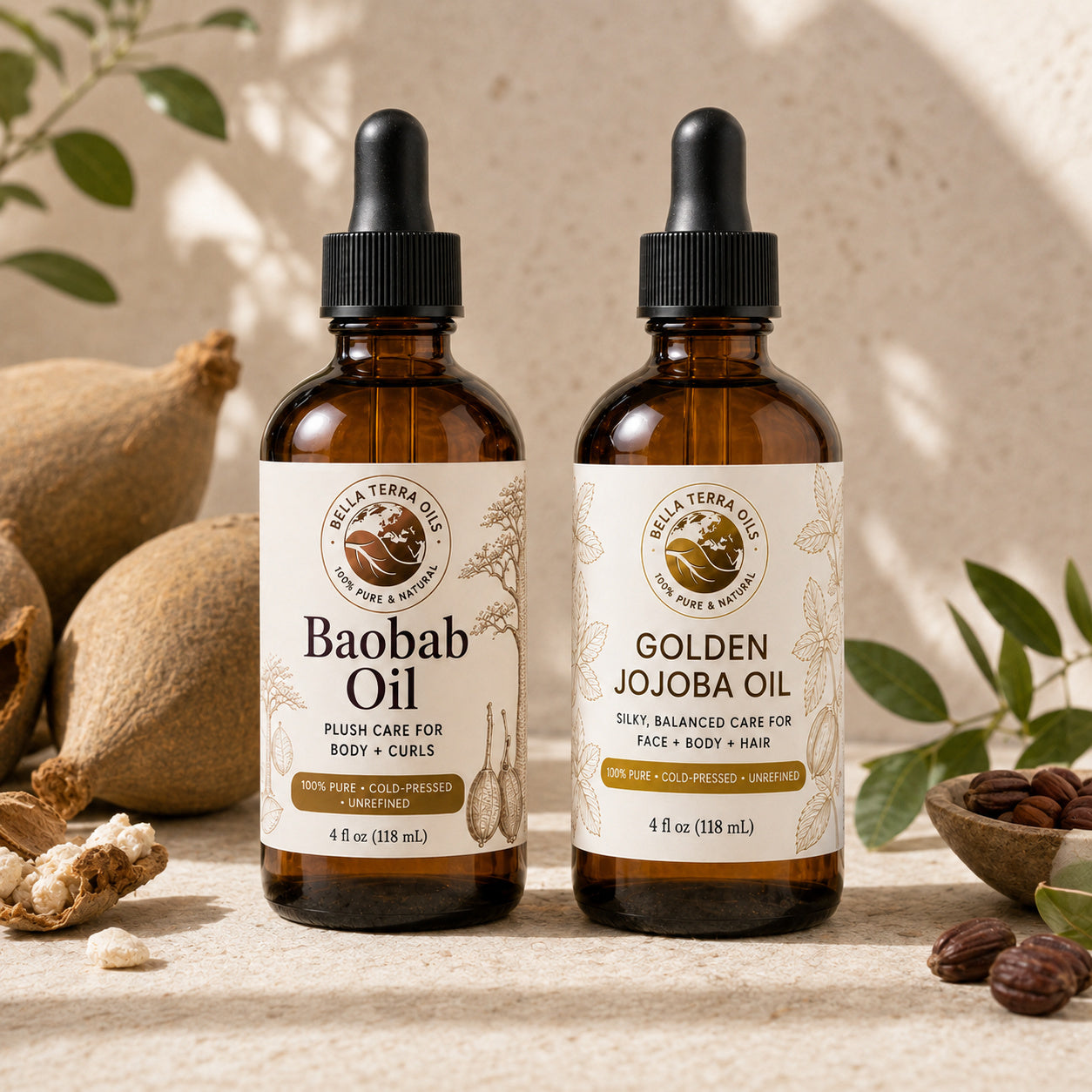 Baobab Oil and Golden Jojoba duo