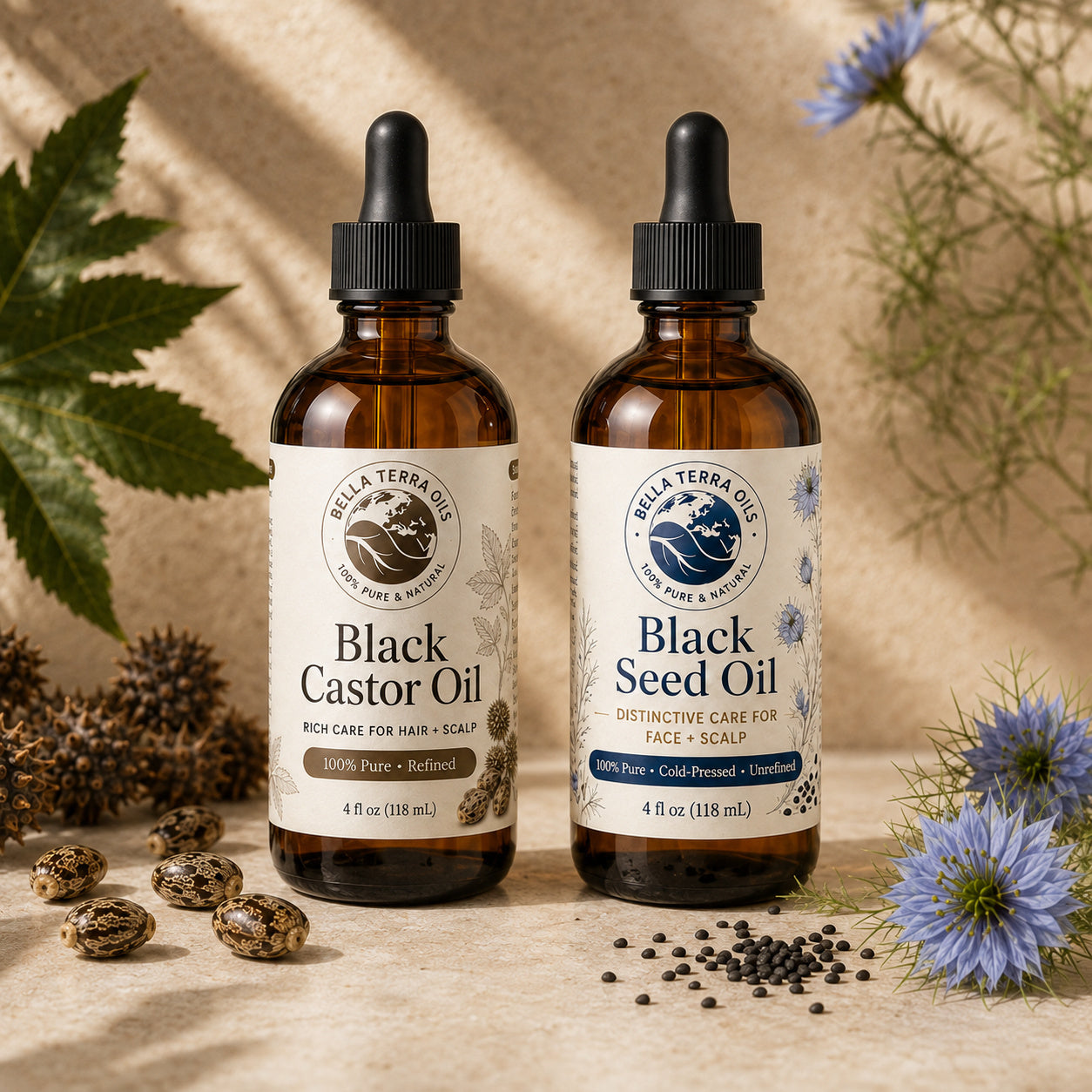 Black Seed Oil and Black Castor duo