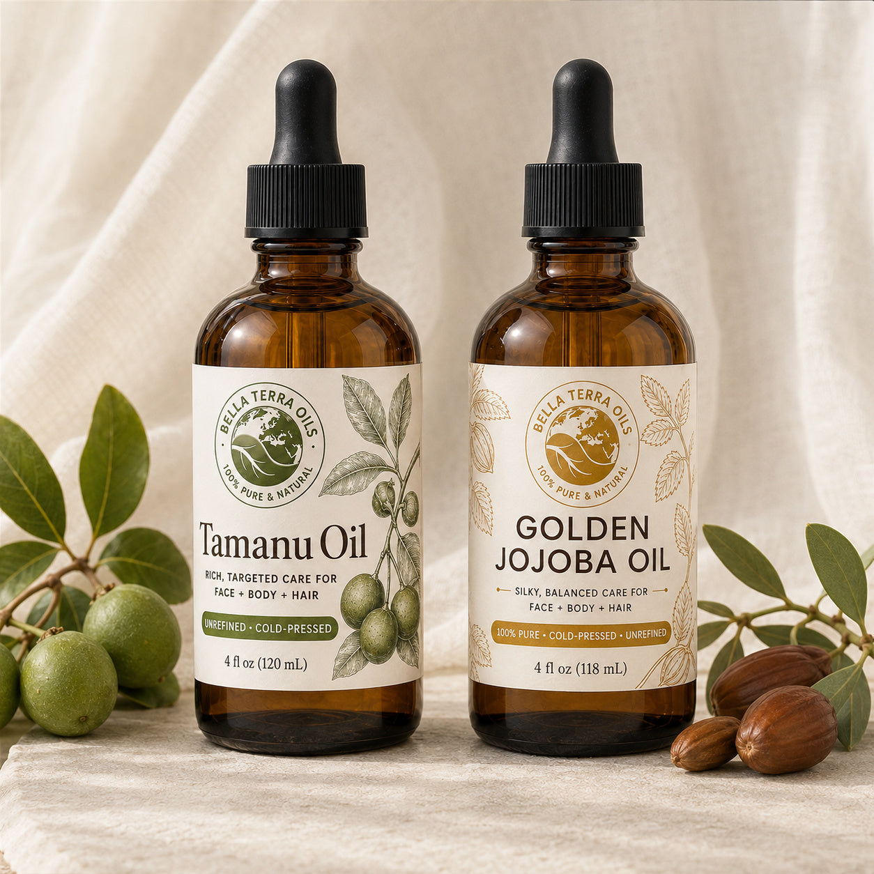 Tamanu Oil and Golden Jojoba duo