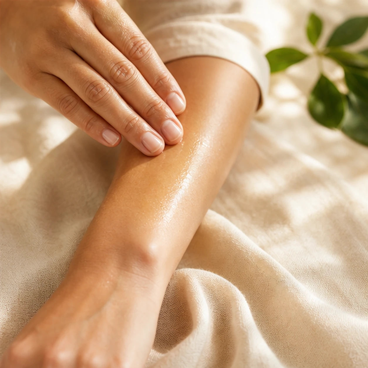 Avocado Oil dry-feeling areas · a few drops ritual