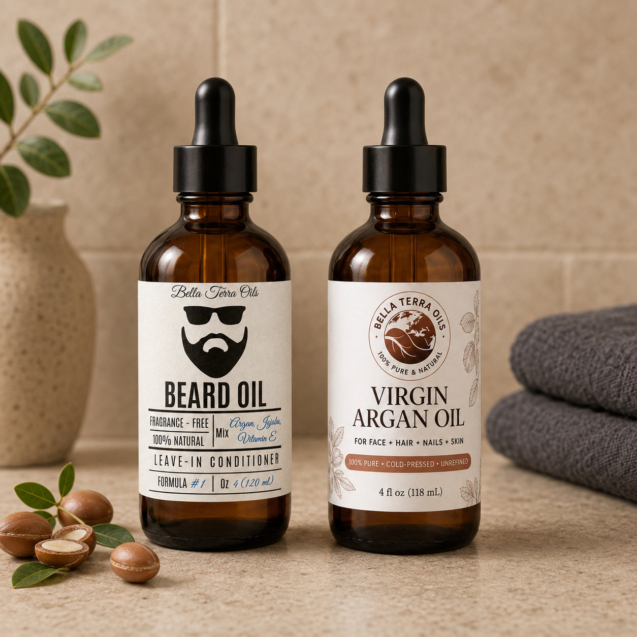 Beard Oil and Argan duo