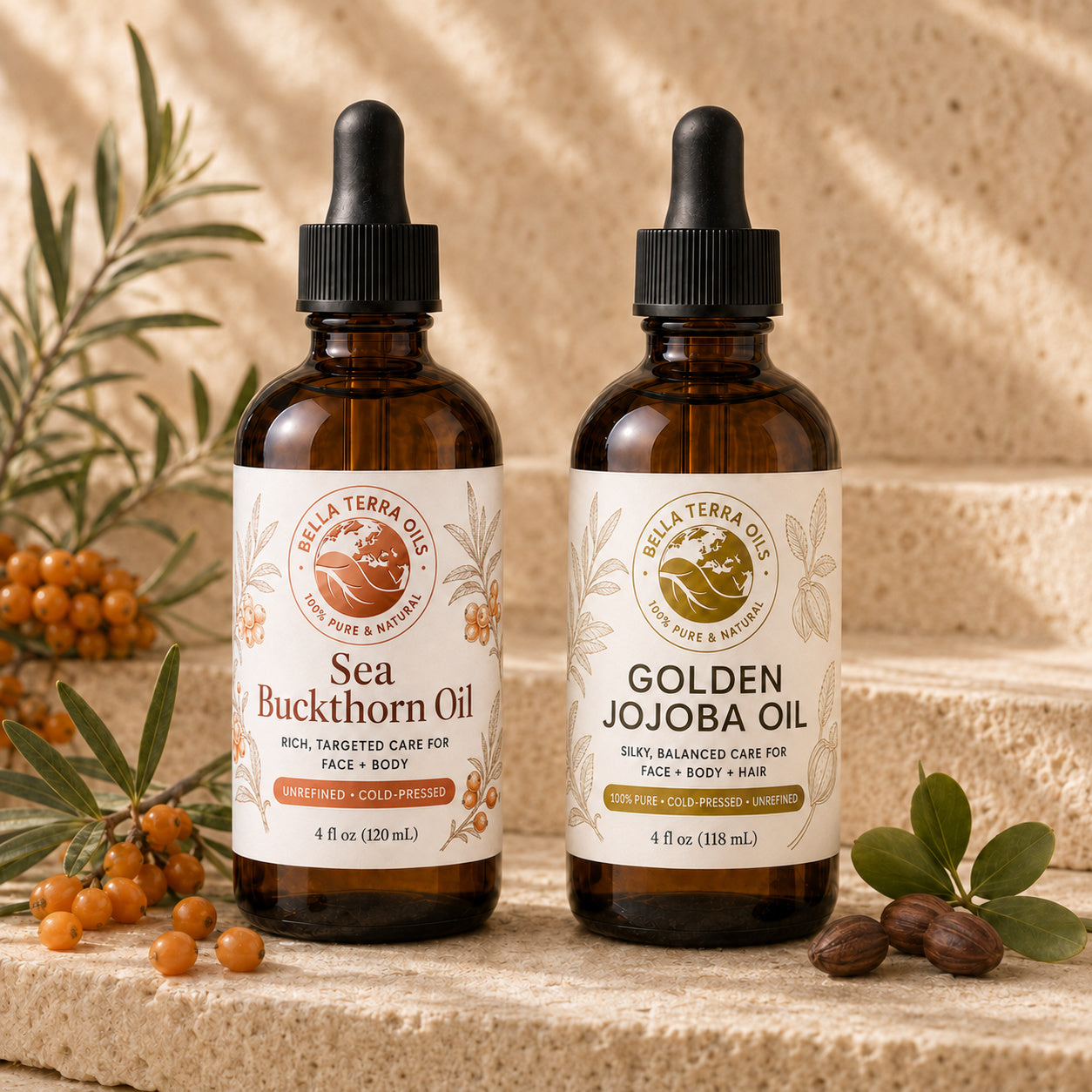 Sea Buckthorn Oil and Golden Jojoba duo