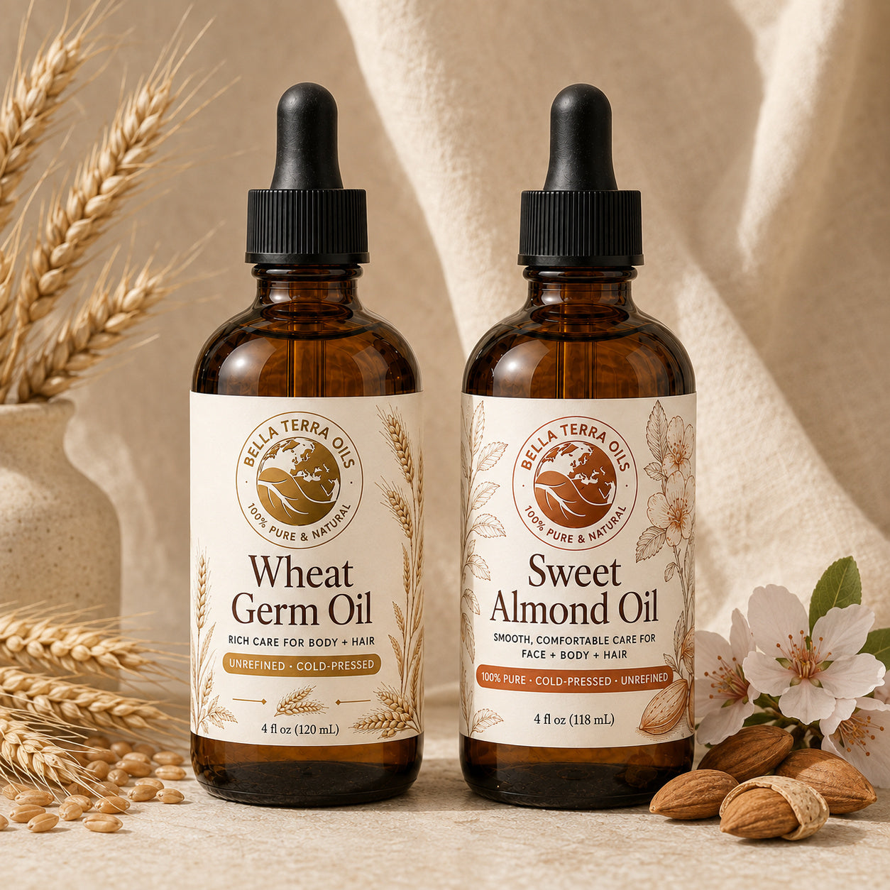 Wheat Germ Oil and Sweet Almond duo
