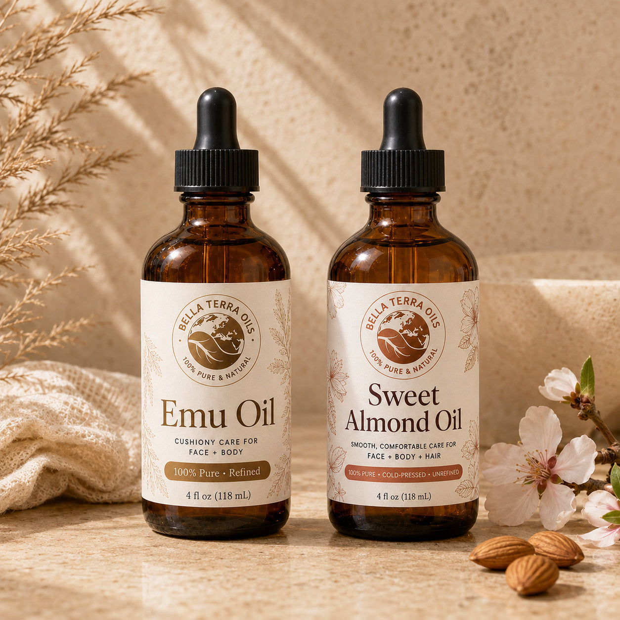 Emu Oil and Sweet Almond duo