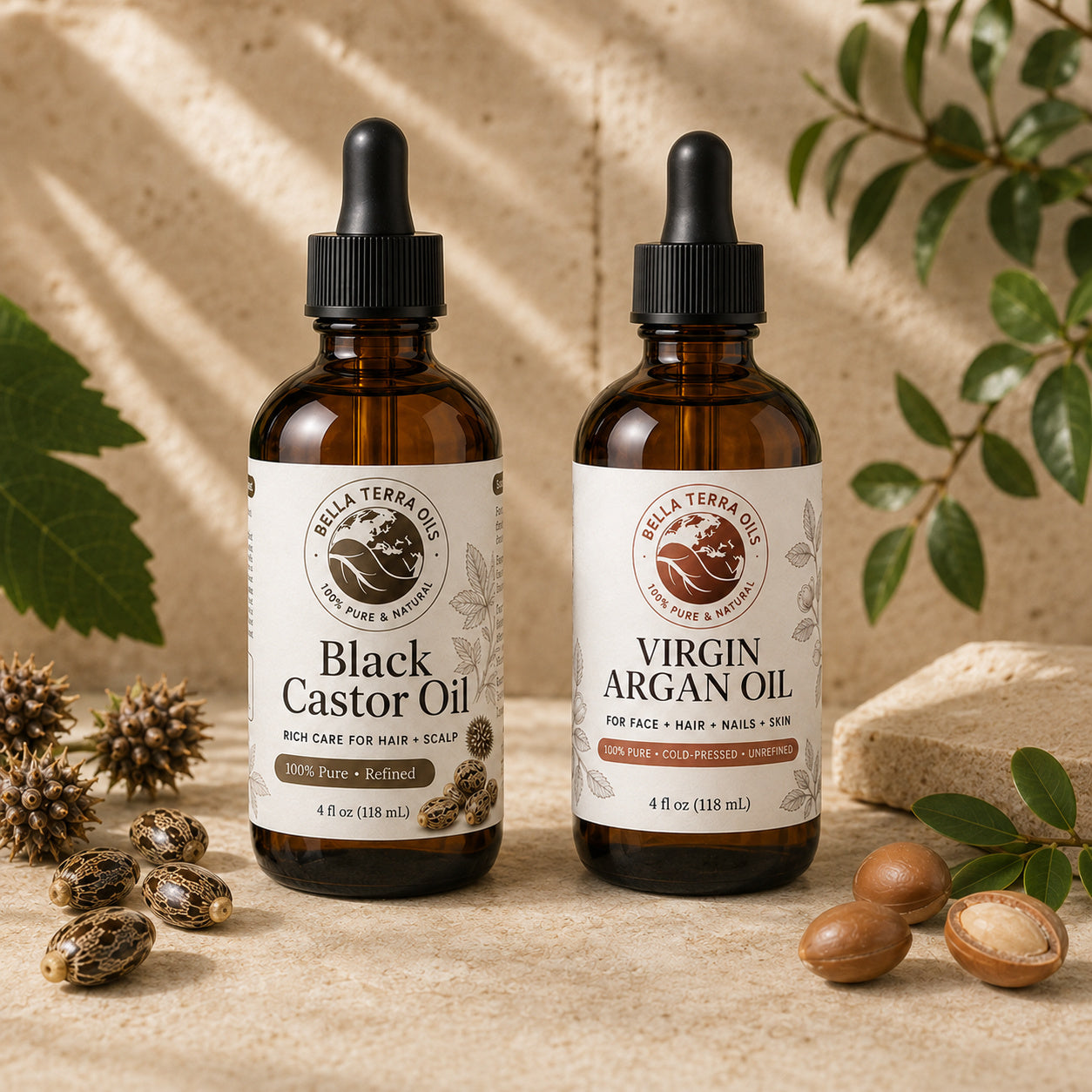 Black Castor Oil and Argan duo