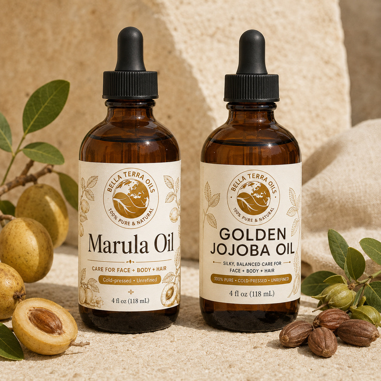 Marula Oil and Golden Jojoba duo