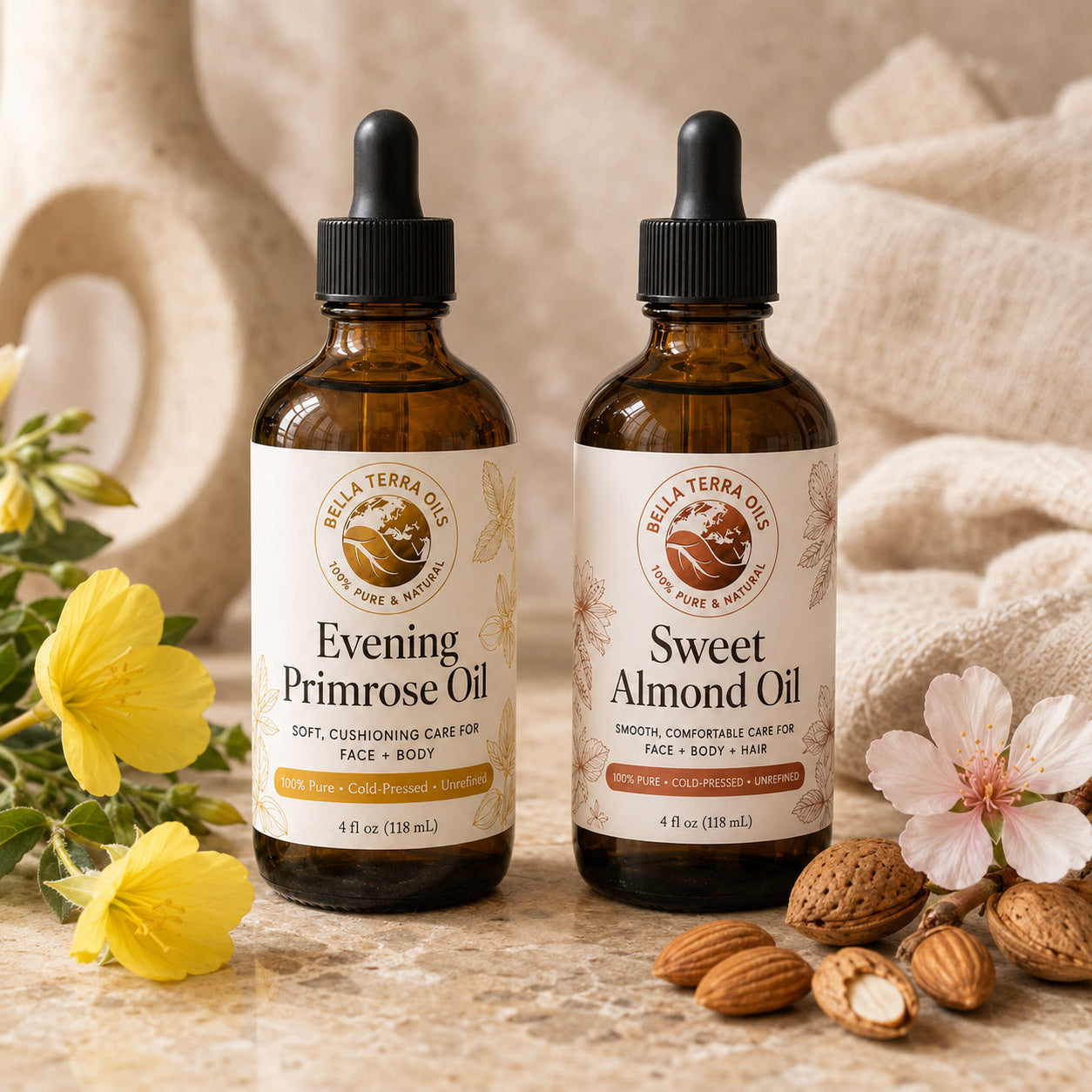 Evening Primrose Oil and Sweet Almond duo