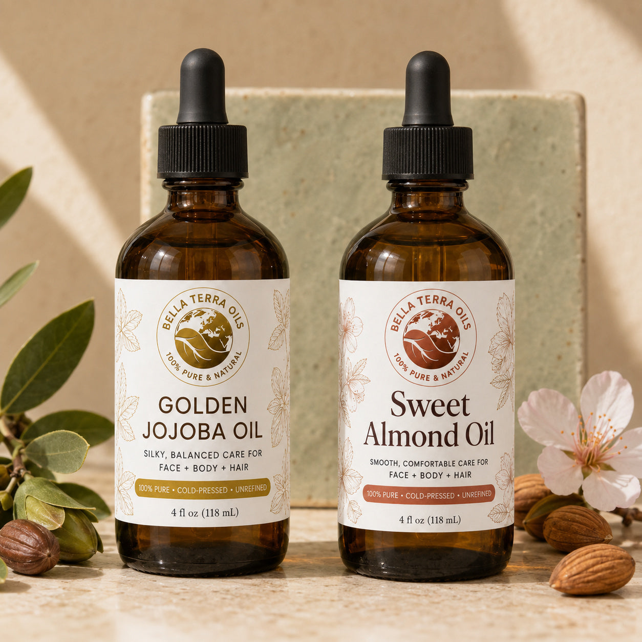 Golden Jojoba Oil and Sweet Almond duo