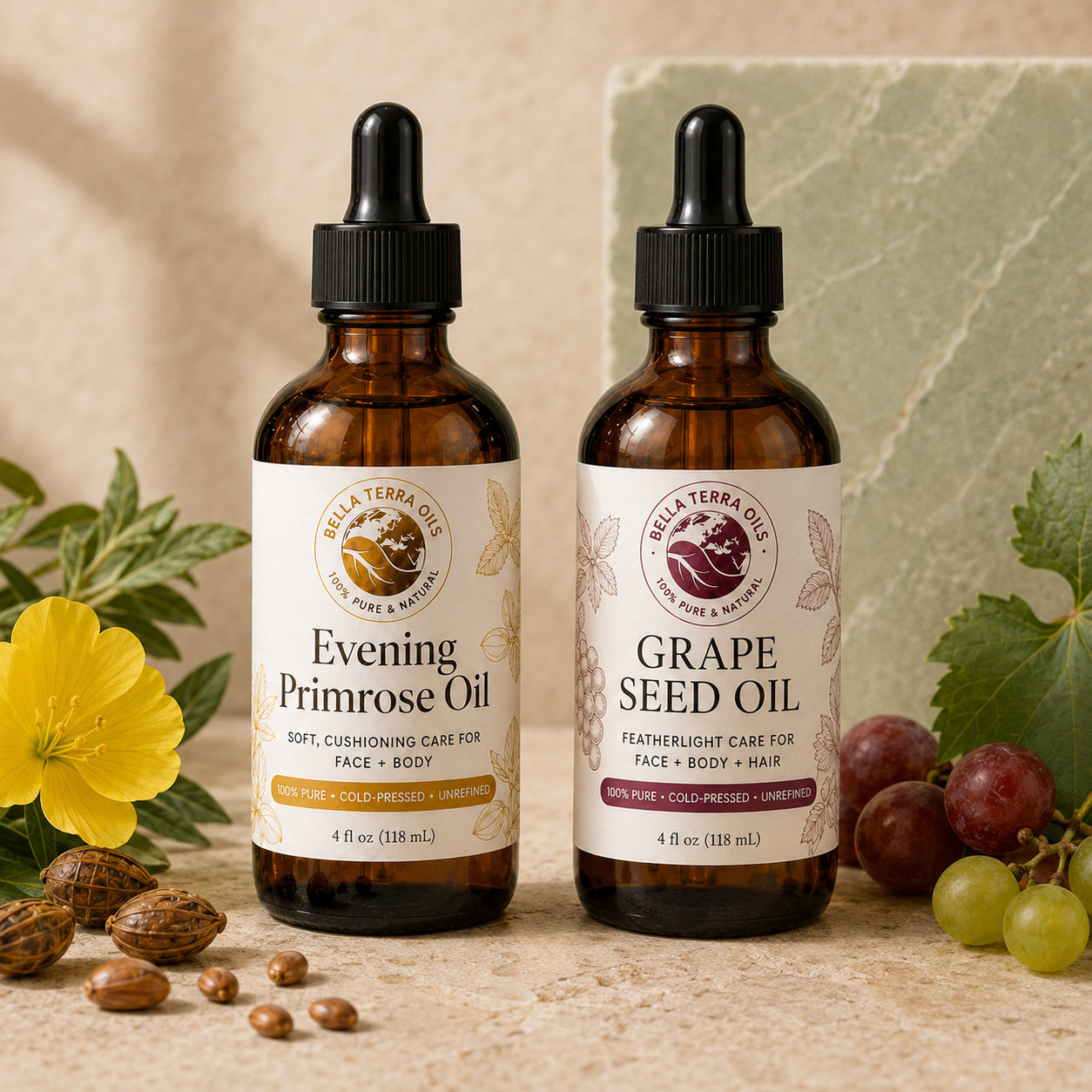 Evening Primrose Oil and Grape Seed duo