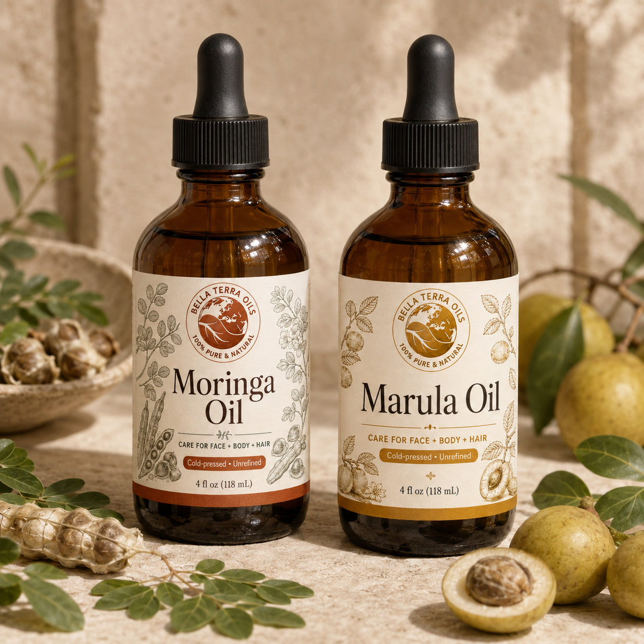 Moringa Oil and Marula duo