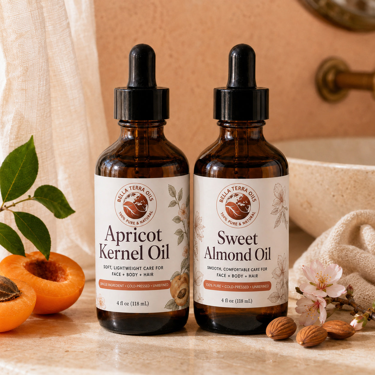 Apricot Kernel Oil and Sweet Almond duo