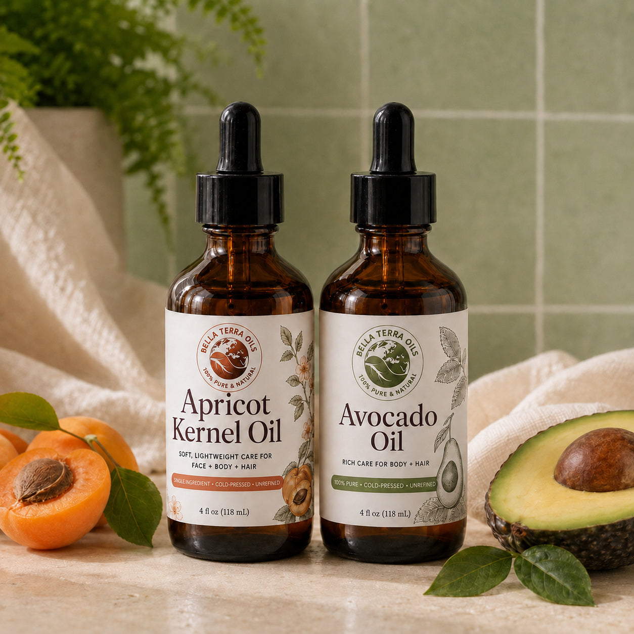 Apricot Kernel Oil and Avocado duo