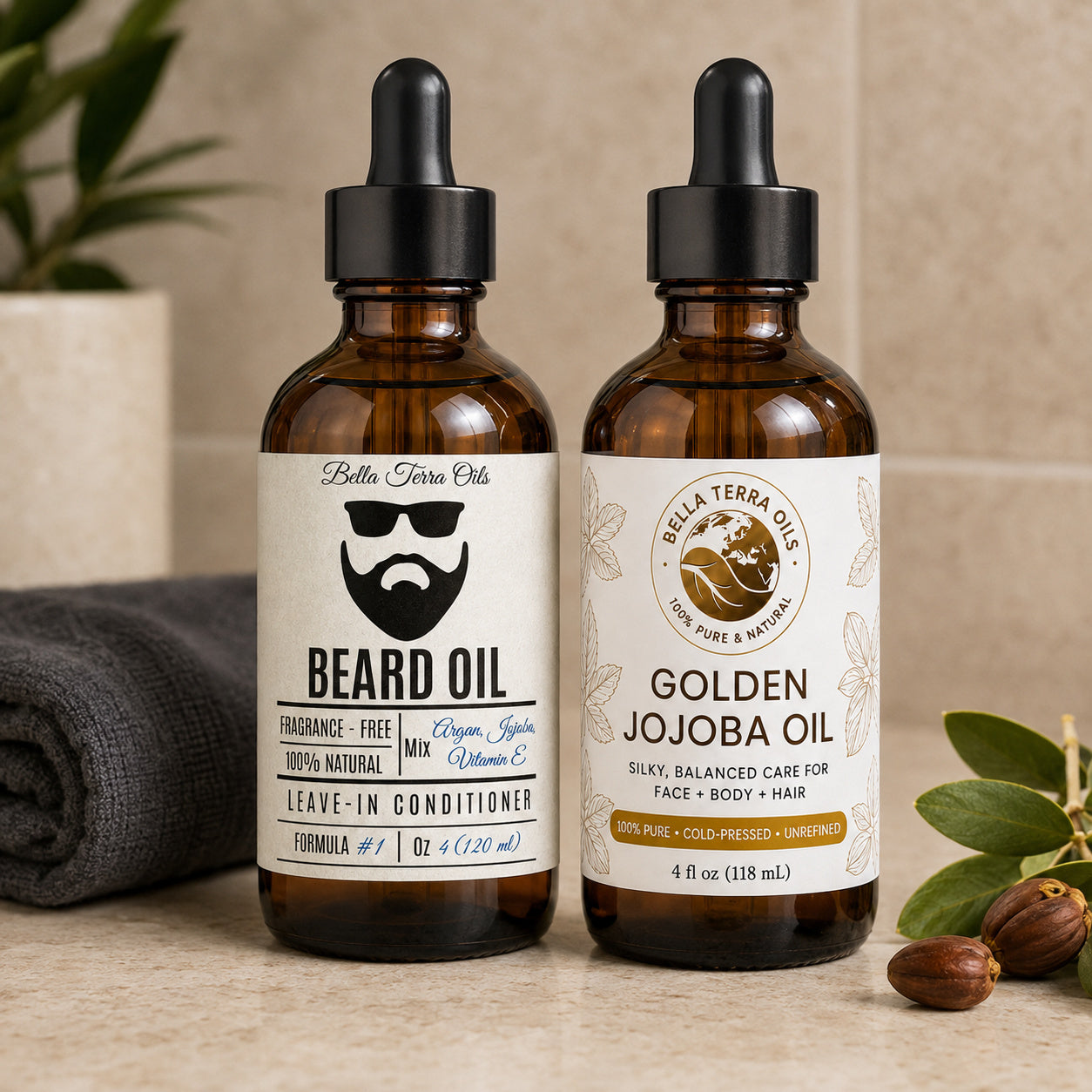 Beard Oil and Golden Jojoba duo