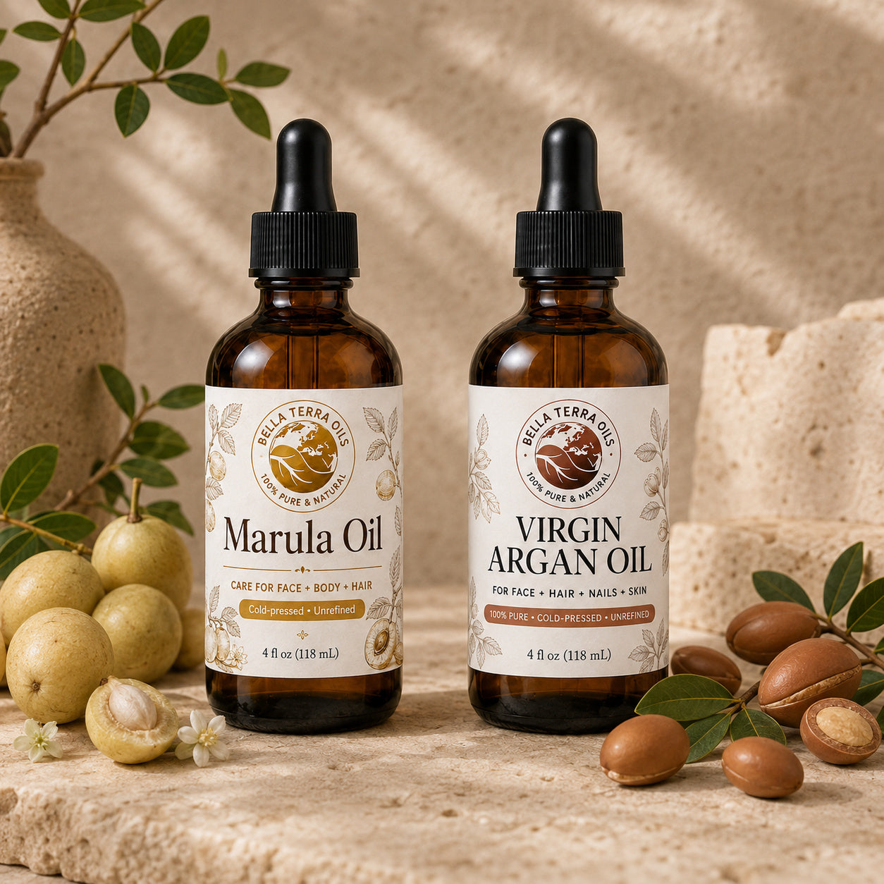 Marula Oil and Argan duo