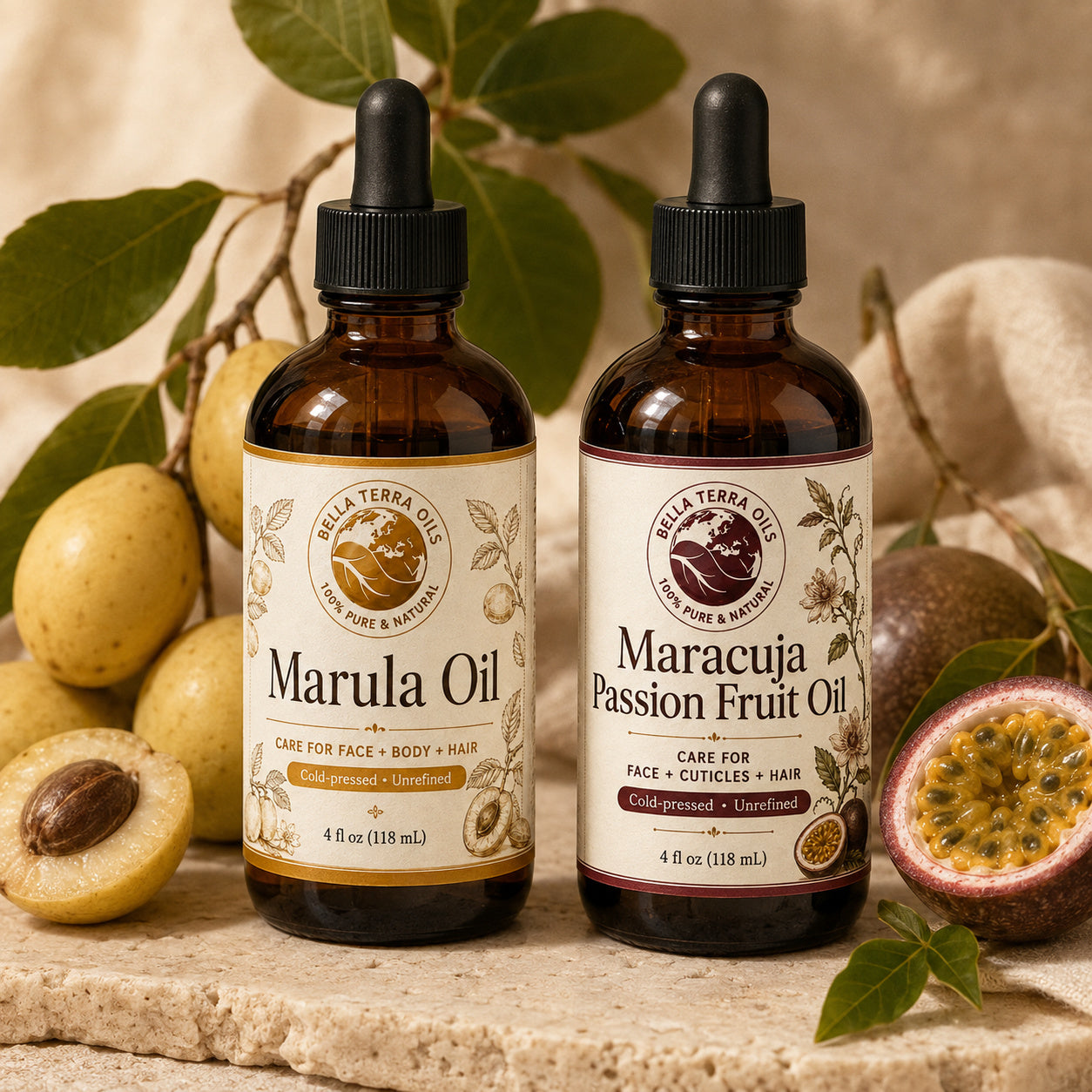 Marula Oil and Maracuja duo