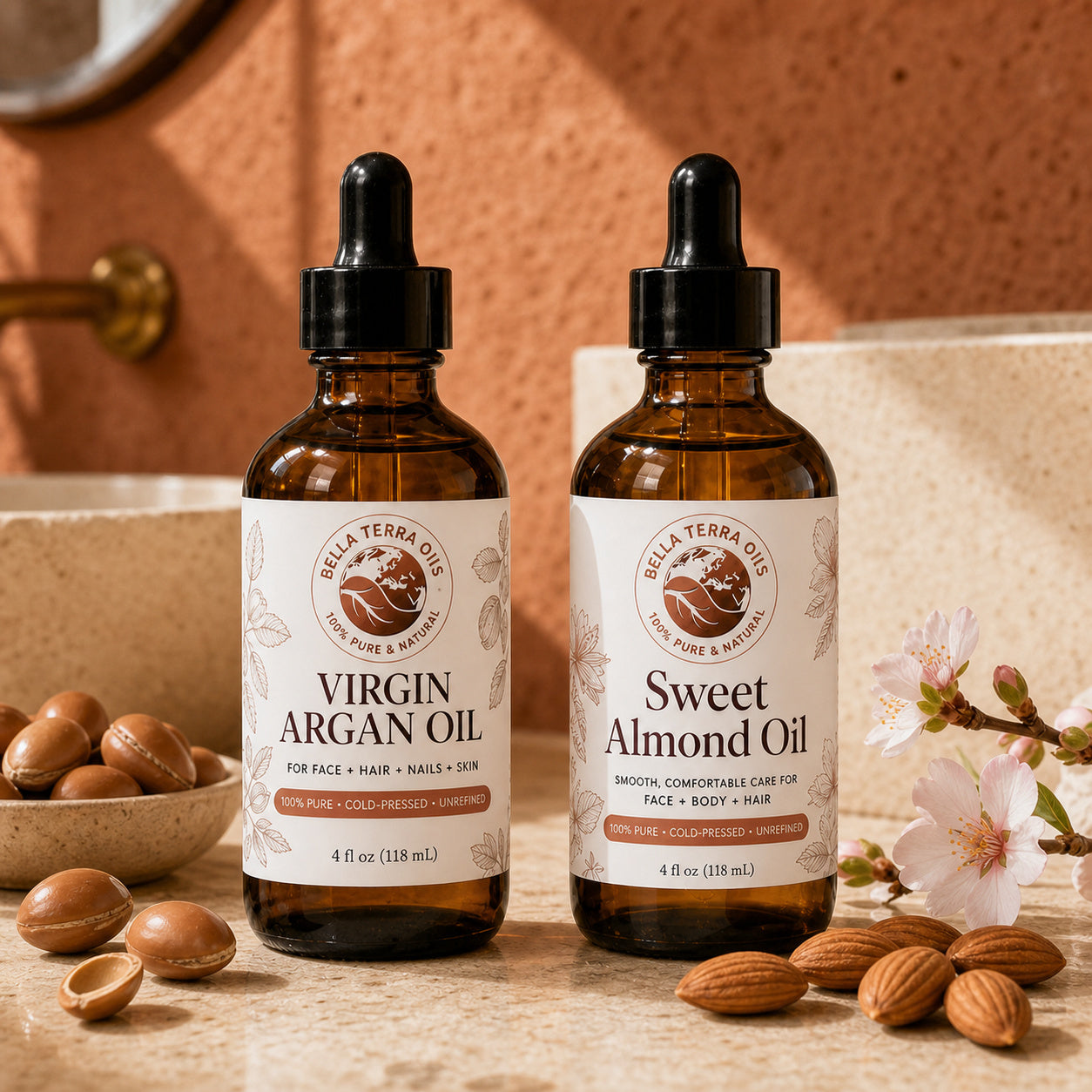 Argan Oil and Sweet Almond duo