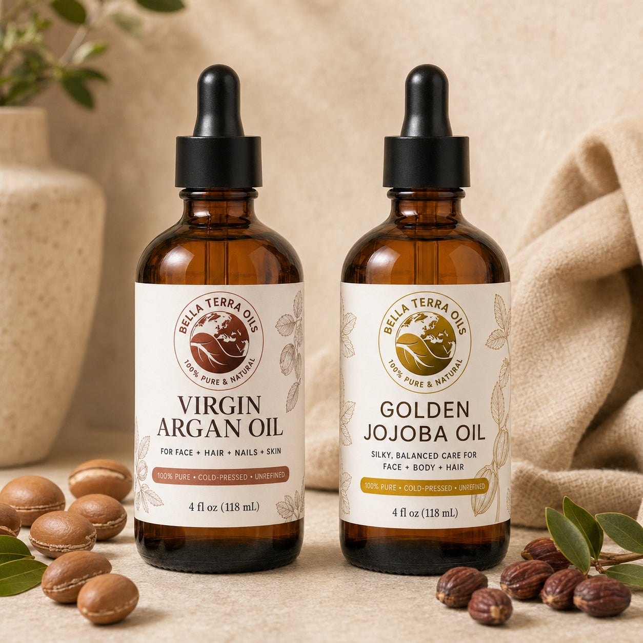 Argan Oil and Golden Jojoba duo